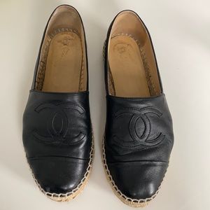 Chanel Black Espadrilles